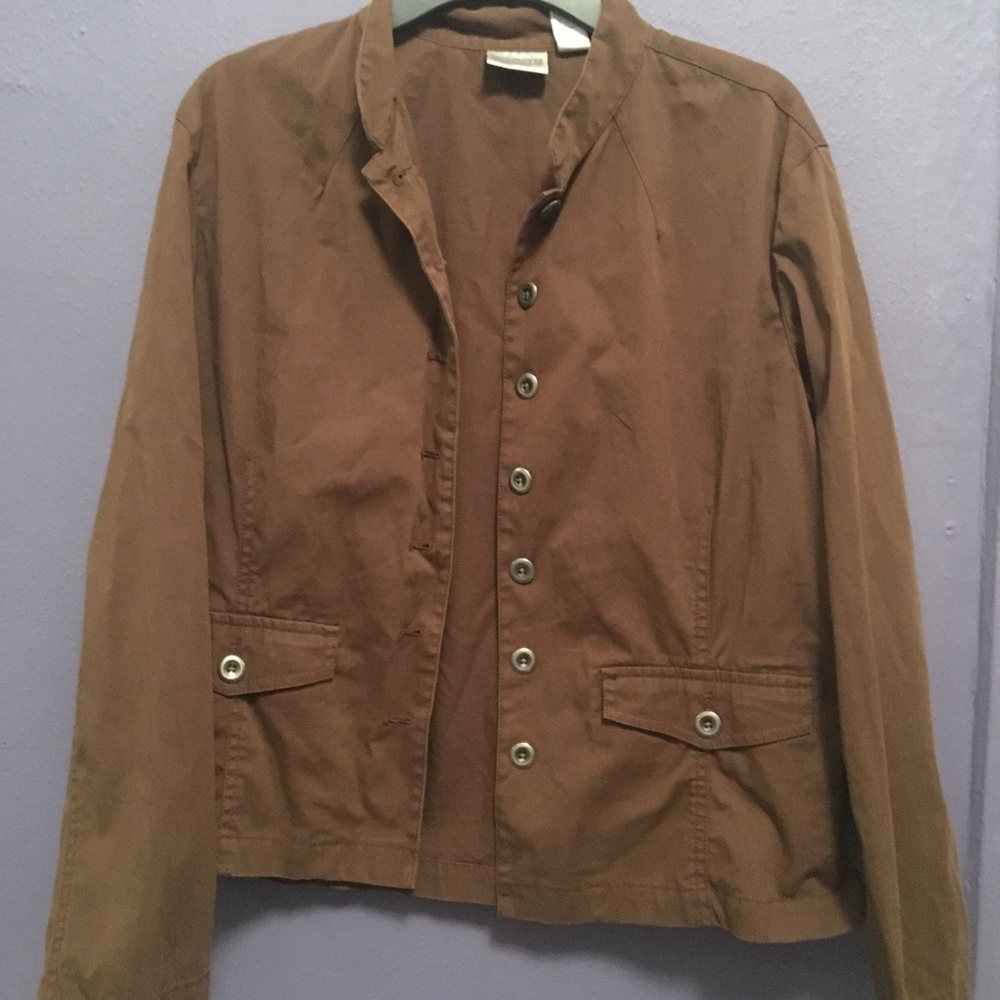 Chico’s Brown Canvas Jacket